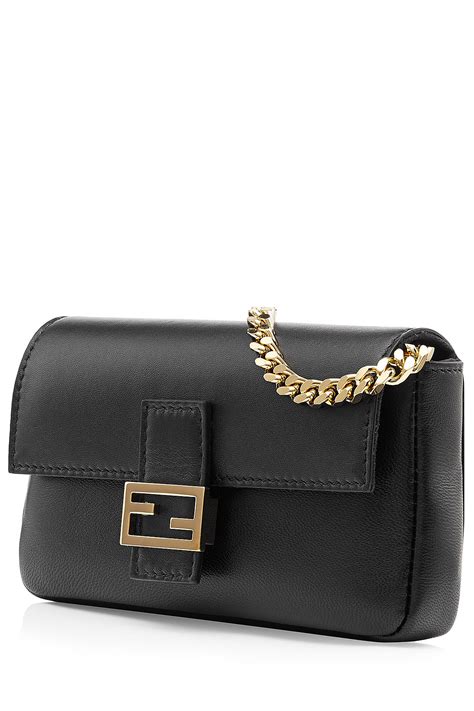 fendi micro baguette black|fendi baguette monogram.